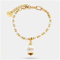 Pulsera Bysimon Mujer in Acero Perla 3572944